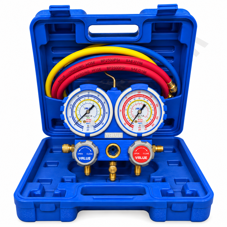 گیج منیفولد سرویس دوقلو ولیو مدل VMG-2-R410A-B