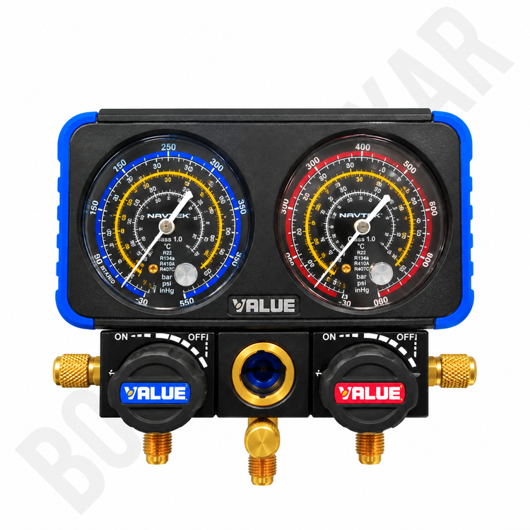 گیج منیفولد سرویس فشار دوقلو ولیو مدل VRM2-B-0401